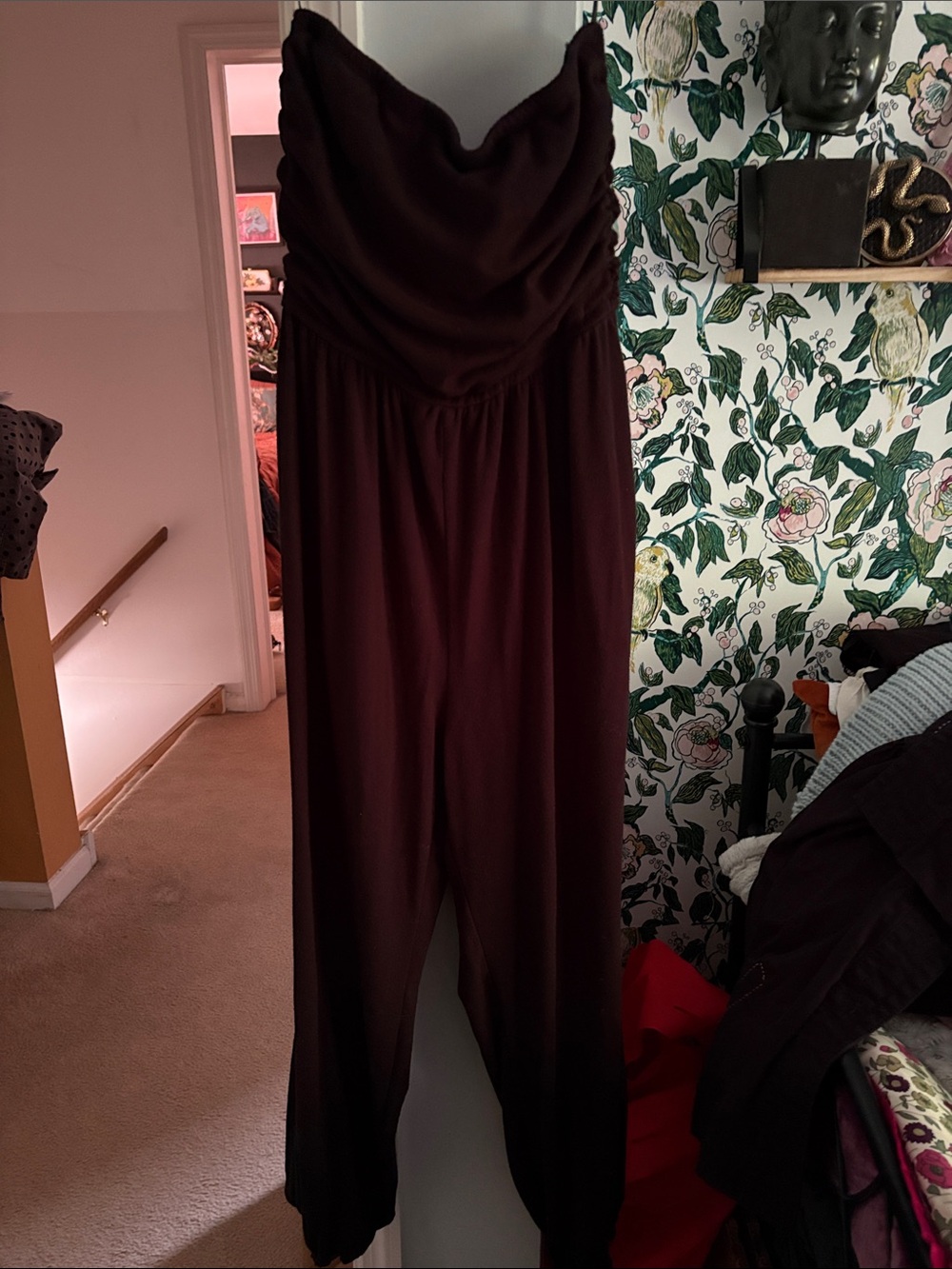 Strapless Draped Jumpsuit